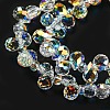 Electroplate Transparent Glass Beads Strands EGLA-P052-01A-AB02-3