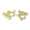 Mother's Day Rack Plating Brass Charms KK-P245-05G-2