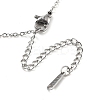 Heart 304 Stainless Steel Cat Eye Pendant Necklaces for Women LS-NJEW-D288-06P-4