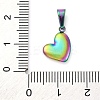 Ion Plating(IP) 304 Stainless Steel Charms STAS-I127-068M-3
