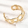 Boho 304 Stainless Steel Twisted Link Cuff Bangles SA-CBA1E89-01D-G-3