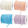 4 Rolls 4 Colors Flat Faux Suede Cord LW-CL0001-04A-1