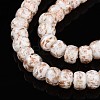 Luminous Handmade Gold Foil Glass Beads Strands FOIL-N029-02A-10-4