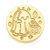 Halloween Series Wax Seal Brass Stamp Heads AJEW-M039-01F-2