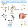 20Pcs Alloy Studs Earrings Findings FIND-SC0015-54-2