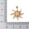 304 Stainless Steel Pendants STAS-E548-07G-3