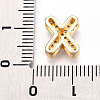Brass Micro Pave Cubic Zirconia Charms KK-N254-217G-X-3