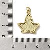 Brass Micro Pave Cubic Zirconia Pendants KK-Q808-20G-3