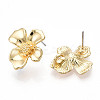 Flower Alloy Stud Earrings MAK-T011-02G-2