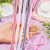 10 Yards Flat Polycotton(Polyester Cotton) Ribbon OCOR-TAC0030-01G-6