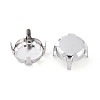 201 Stainless Steel Sew on Prong Settings STAS-T032-01-12mm-P-2