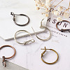 Brass Hoop Earrings KK-CD0001-10-11