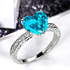 Brass Micro Pave Cubic Zirconia Finger Rings for Women FS-WGC99AF-17-1
