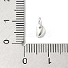 925 Sterling Silver Cubic Zirconia Moon Charms STER-R002-02S-05-3