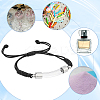 6Pcs 6 Color Glass Tube Urn Link Bracelets Set BJEW-AB00005-5