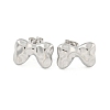 Non-Tarnish Bowknot 304 Stainless Steel Ear Studs EJEW-L290-020P-1