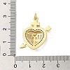 Mother's Day Brass Micro Pave Clear Cubic Zirconia Pendants FIND-Z041-20H-3