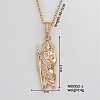 Vintage Diamond-Encrusted Pendant Necklace with Unique and Stylish Design IQ5597-1-1