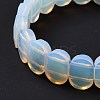 Opalite Oval Beaded Stretch Bracelet G-E010-01O-4