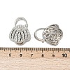 Brass Pendant Rhinestone Settings KK-G532-19P-3