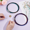 60Pcs 6 Colors Stainless Steel Wire Necklace Cord DIY Jewelry Making TWIR-UN0001-13A-4
