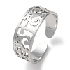 Non-Tarnish 304 Stainless Steel Open Cuff Ring RJEW-C063-01P-1