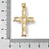 Brass Cubic Zirconia Pendant ZIRC-C021-33G-3