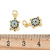 Brass Micro Pave Cubic Zirconia Charms KK-U056-44G-3