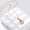 304 Stainless Steel Crystal Rhinestone Anchor Pendant Necklaces LS-NJEW-Z057-01B-G-3