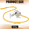 Iron Whistle with Rope NJEW-CN0001-11A-2