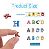 4Sets 4 styles Alloy Rhinestone Slide Charms ALRI-TA0001-15-10