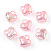 Transparent Crackle Acrylic Pendants MACR-ZX022-29E-4