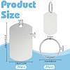 DIY Stainless Steel Keychain Making Kits DIY-OC0014-11B-2