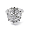 Gear Rotatable Open Cuff Rings for Women LS-RJEW-S402-12P-2