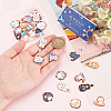 30Pcs 15 Styles Alloy Enamel Pendants ENAM-SC0005-45-3