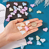 50Pcs 5 Colors Rainbow Iridescent Plating Acrylic Beads RESI-TA0002-19-6