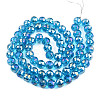 Electroplate Transparent Glass Beads Strands EGLA-N002-46-H06-2