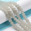 Imitation Jade Solid Color Glass Beads Strands EGLA-A034-J6mm-MD10-2