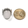 Natural Rose Quartz Adjustable Rings RJEW-I108-01AS-13-5