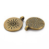 Tibetan Style Alloy Pendant Rhinestone Settings TIBEP-N010-001AB-RS-2