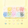 400Pcs 10 Colors Transparent Acrylic Beads OACR-FS0004-08-7