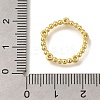 Rack Plating Brass Clear Cubic Zirconia Linking Rings KK-I716-26G-01-3