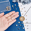 48Pcs 6 Styles Brass Spacer Beads KK-BC0013-36-3