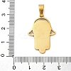 304 Stainless Steel Rhinestone Pendants STAS-S163-29G-01-3