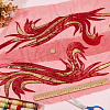 2Pcs 2 Style Polyester Embroidery Sew on Appliques PATC-MA0001-32B-3