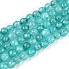Dyed Natural White Jade Beads Strands G-T139-4mm-60-15-4