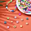 150Pcs 3 Styles Handmade Polymer Clay Colours Beads CLAY-SZ0001-31-5