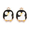 Alloy and Enamel Pendants ENAM-T021-43A-G-1