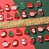 24Pcs 12 Styles Christmas Decorations Theme Opaque Acrylic Bead with Enamel FIND-FS0002-66-5