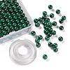 100Pcs 8mm Natural Malachite Round Beads DIY-LS0002-33-1